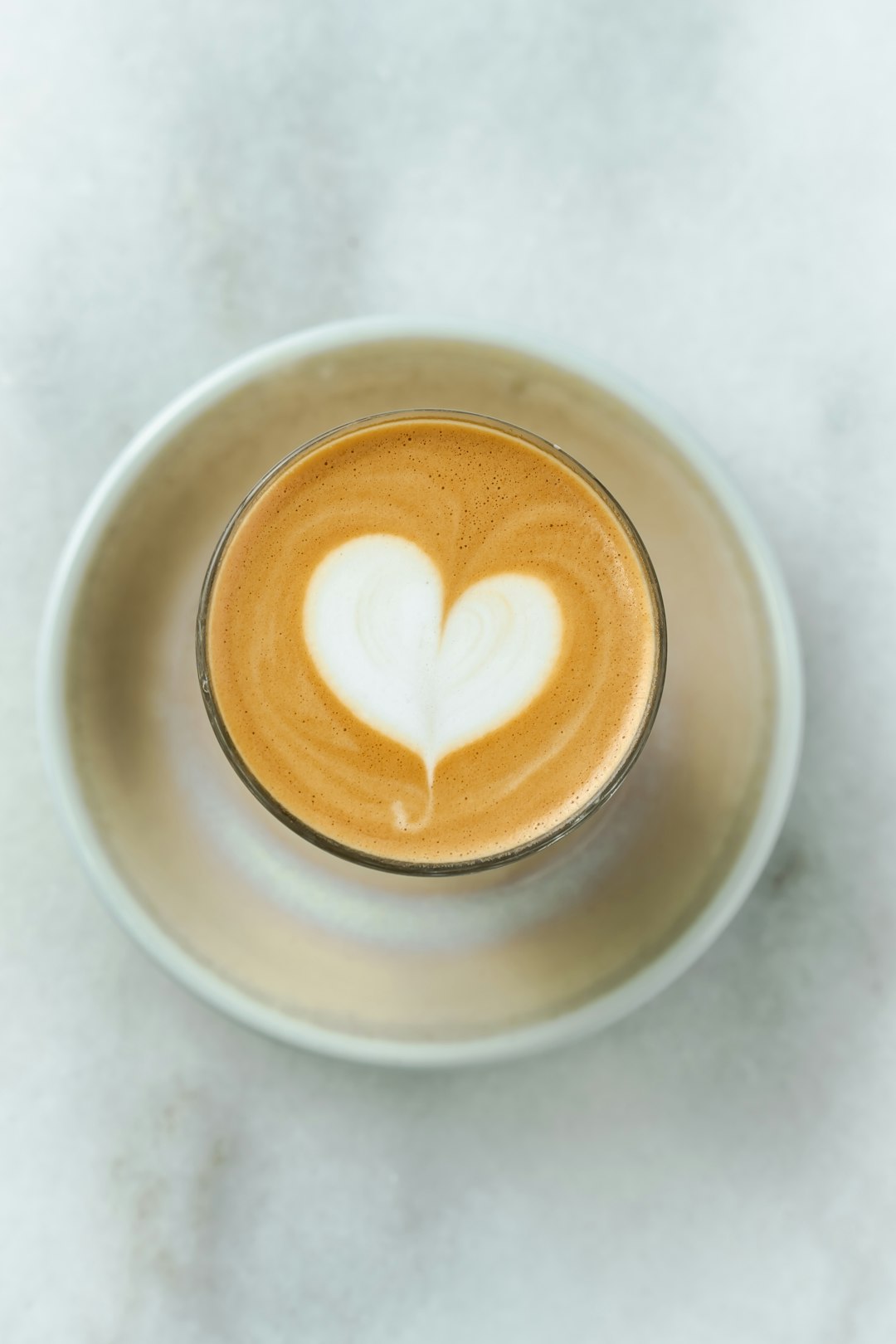 Kaffee mit Latte Art